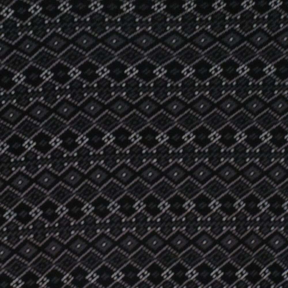 * Faded Glory Shirt Large 12 14 EUC Black with White Gray Geometric - Picture 3 of 3